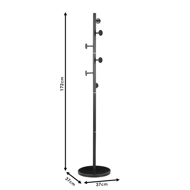 Закачалка за дрехи  Adriana metal black D37x172см