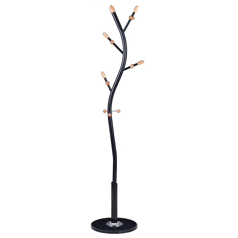 Поставка за връхни дрехи Sergio metal black-natural D37x171см