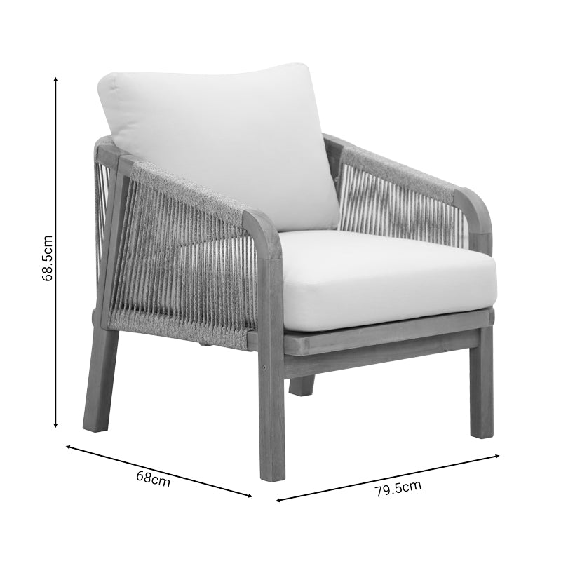 4бр холна гарнитура Malibu  дамаска акациево дърво масив