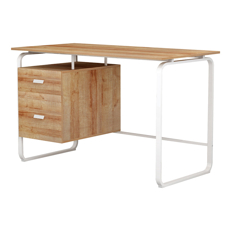 Офис бюро с чекмеджета Clarity меламин естествено бяло 120x75x75см