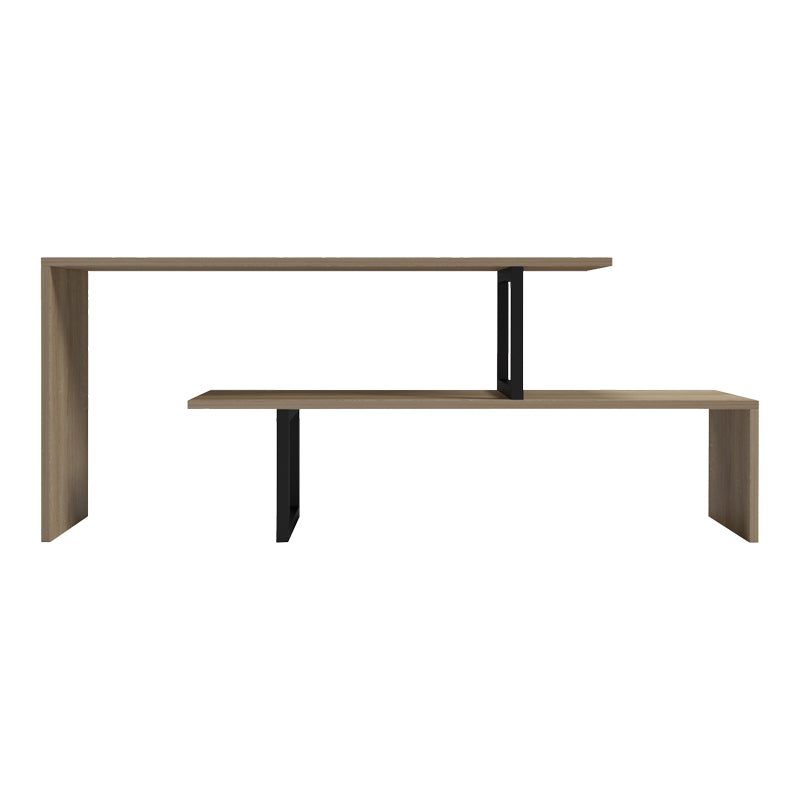 ТВ Шкаф  LILANT меламин в цвят сонома и черен метален крак 160x30x45см