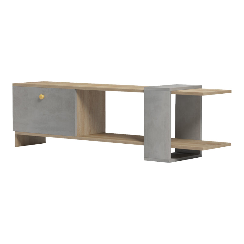 Стойка за телевизор STANDI в цвят сонома-сив цимент 120x25x36.8cm