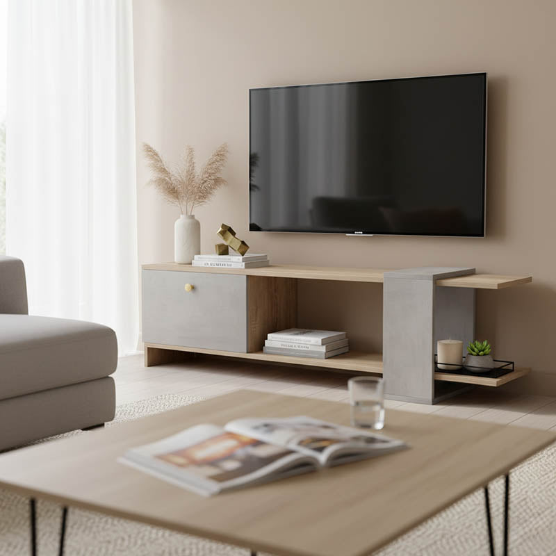 Стойка за телевизор Standi в цвят sonoma-grey цимент 120x25x36.8cm