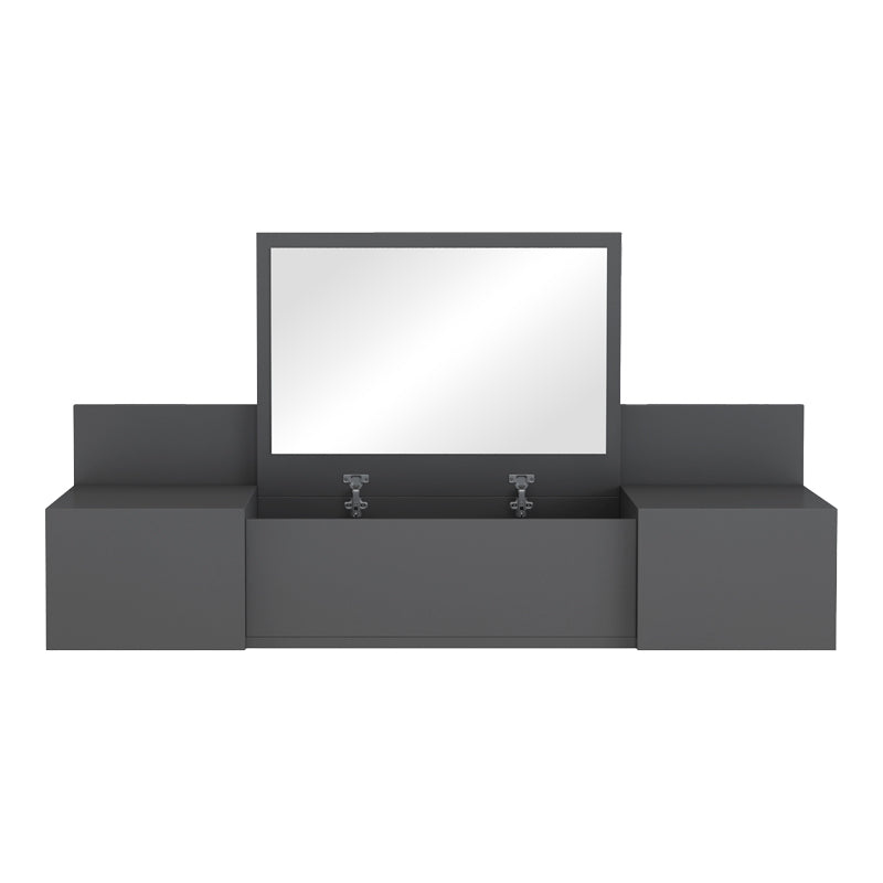 Тоалетка Paltar меламин в сив цвят 100x39.1x33см