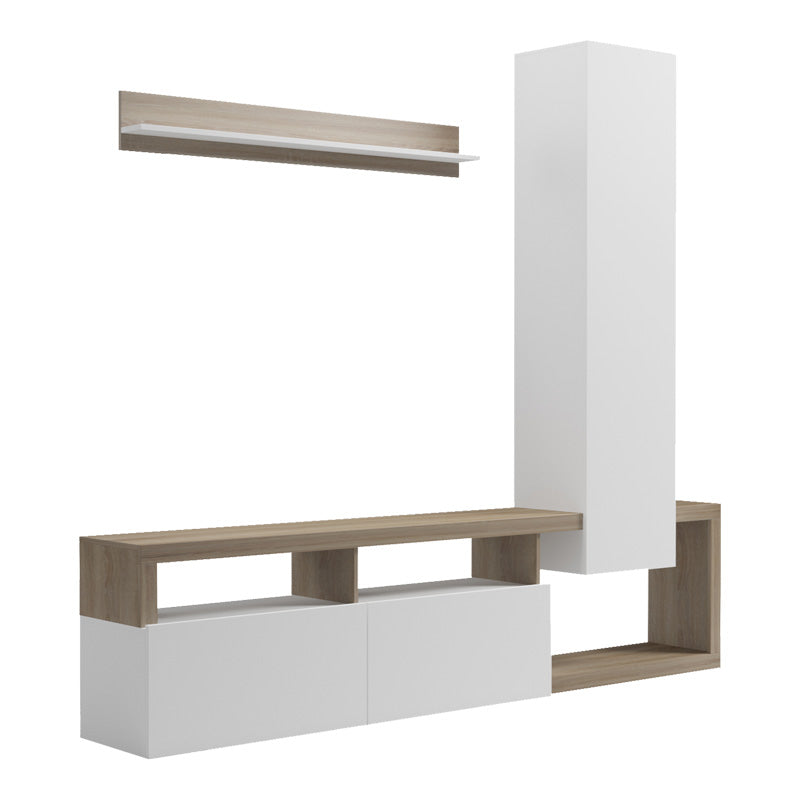 Холна гарнитура Leganto в цвят сонома и бяло 220.5x35x197.5см