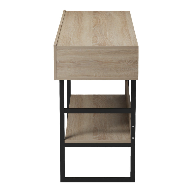 Конзолна маса Vien в цвят сонома-черен 139x43x75.5cm