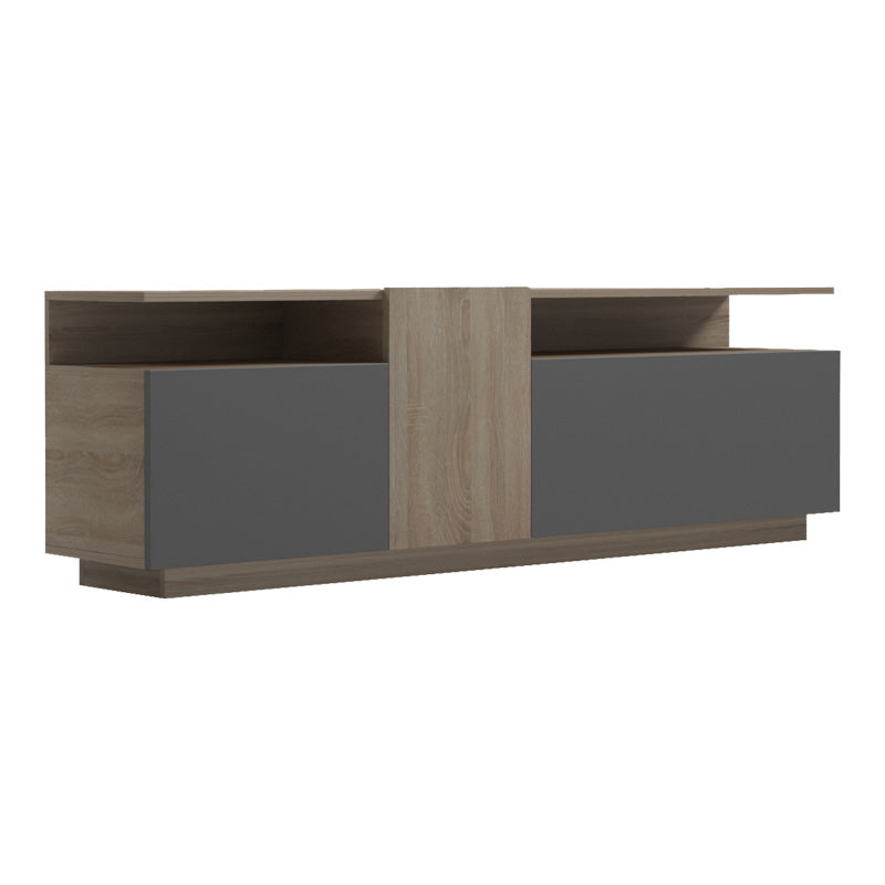 Тв шкаф VENDORA в цвят сонома-антрацит 150x29.5x46.3см