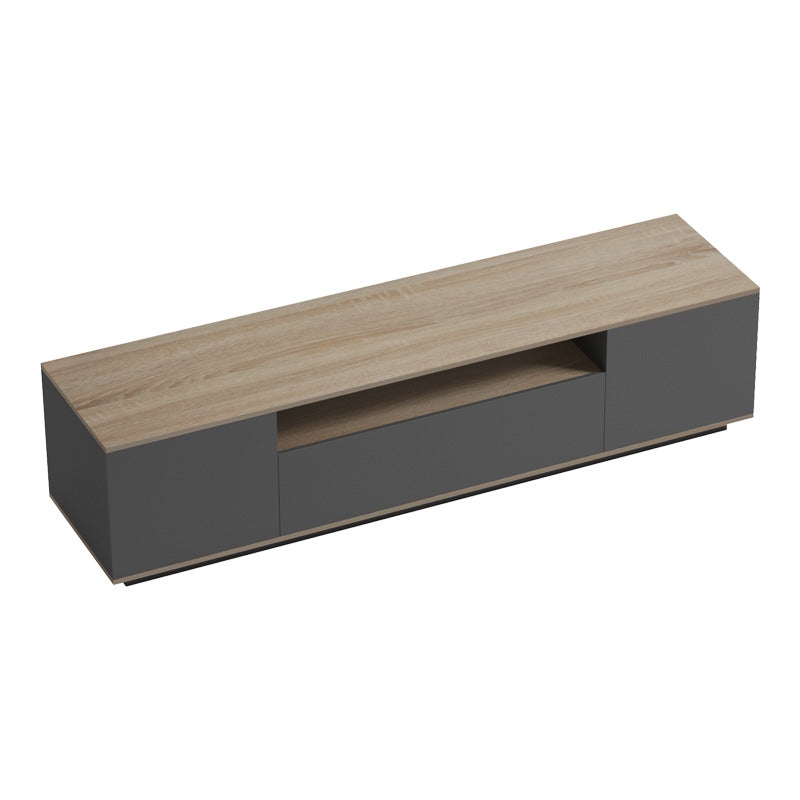 Тв шкаф WINEY в цвят сонома-антрацит 180x44.5x44.5см