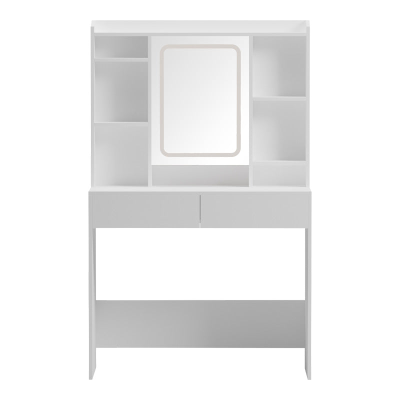 Тоалетка Efilia с led в бял цвят 90x40x145см