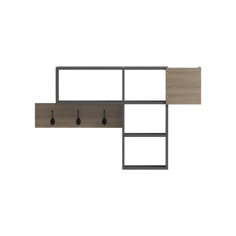 Стенен рафт Wenia в сонома-антрацит 99,5x15x61см