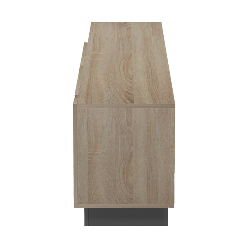 Тв шкаф с led VARIO сонома - антрацит 185.6x35x45см