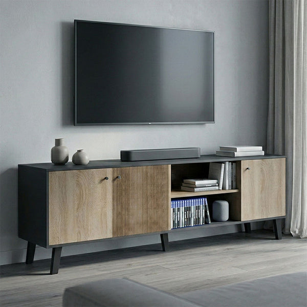 Шкаф за телевизор TUSCANY сонома антрацит 180x41x51см