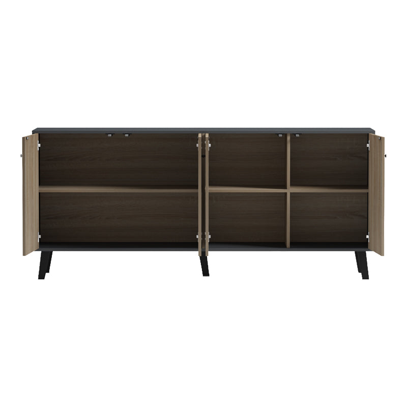 Бюфет ТUSKANY сонома -антрацит 180x40x78.6см