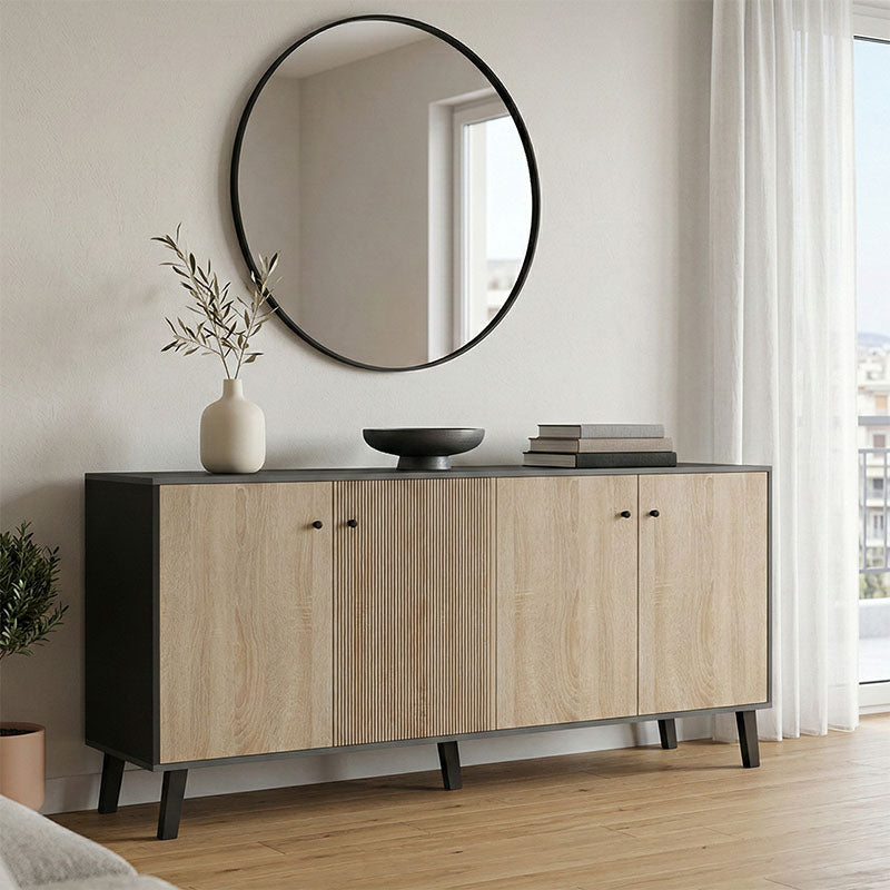 Бюфет ТUSKANY сонома -антрацит 180x40x78.6см