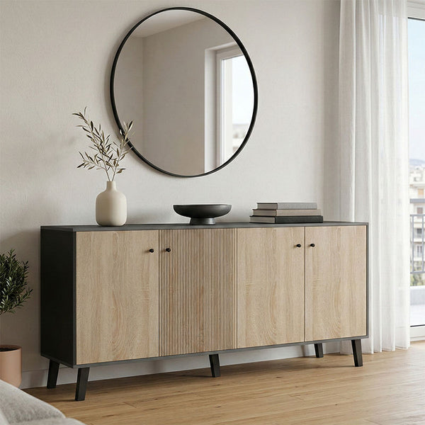 Бюфет ТUSKANY сонома -антрацит 180x40x78.6см