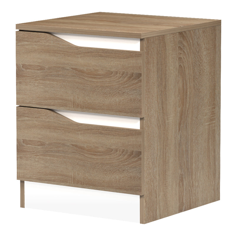 Нощно шкафче Verena сонома-бяло 40x40x50см