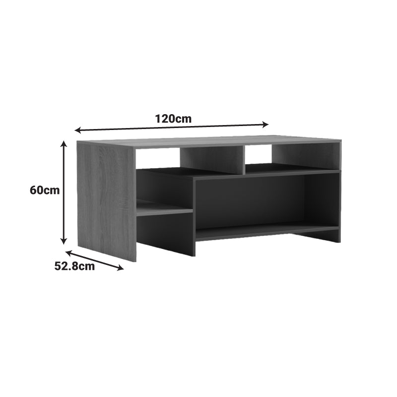 Холна маса CONSA сонома - антрацит 120x60x52.8см