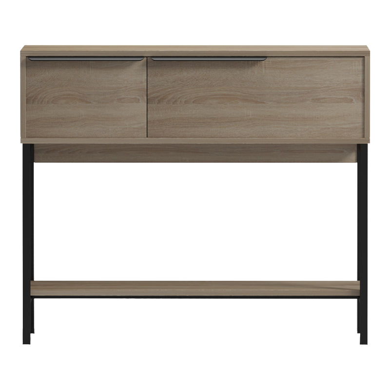 Конзола NORDIC в цвят сонома-черен 90x29.5x76см