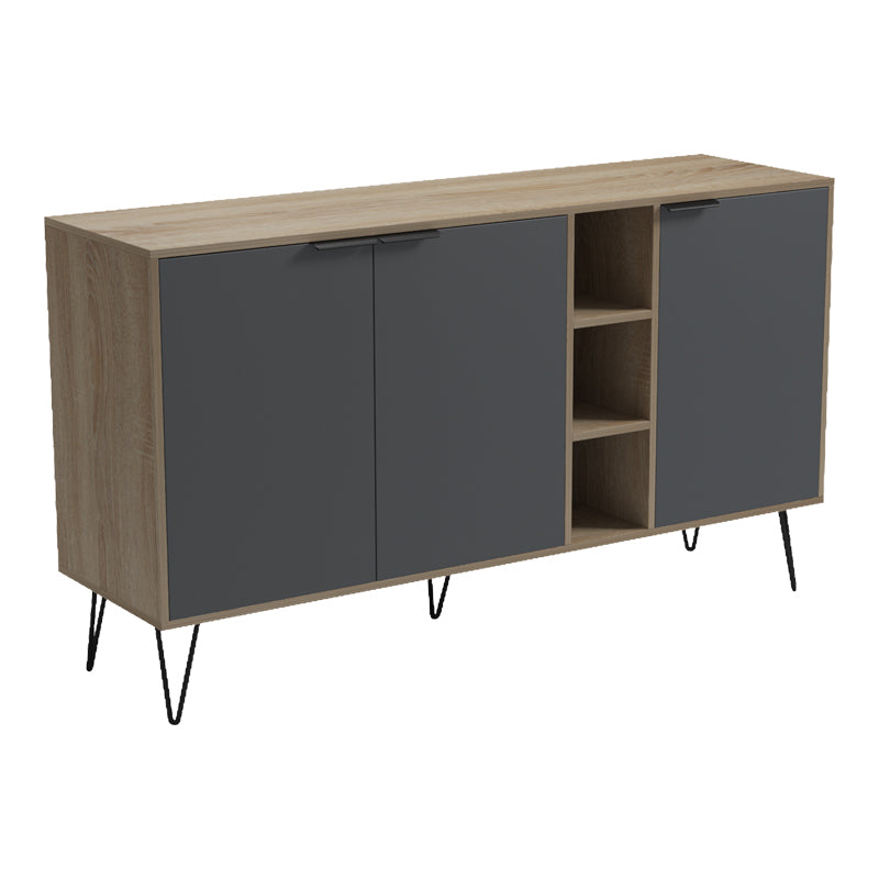Бюфет BALAIN сонома-антрацит 142x35.5x83см