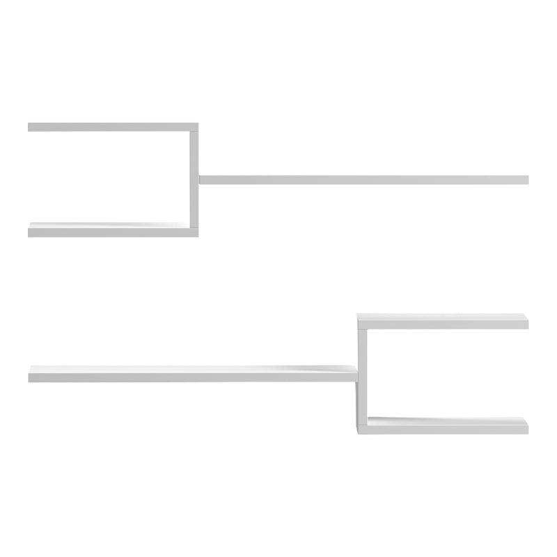 Стенен рафт Galler бял 79x19.5x18см