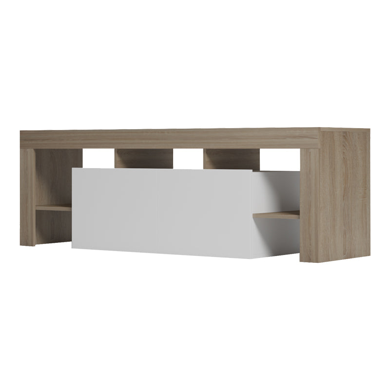 ТВ Шкаф LINER Сонома-Бяло 150x40x50 см