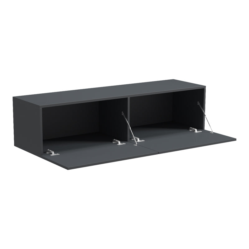 Стенен ТВ Шкаф RIVAL с LED Антрацит 120x35x30 см