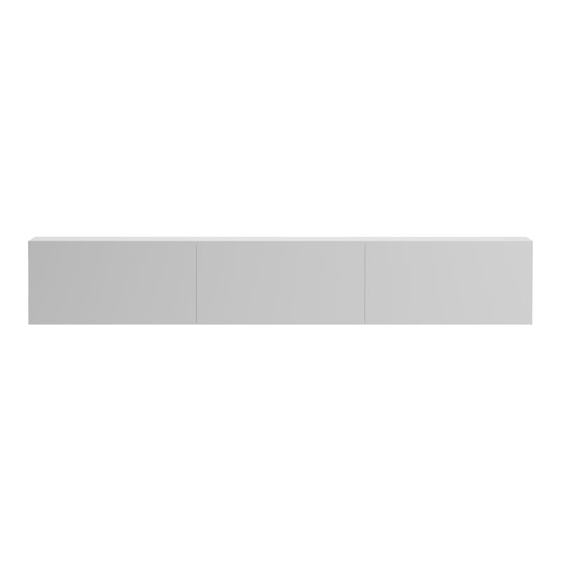 Стенен ТВ Шкаф RIVAL с LED Бял 180x35x30 см