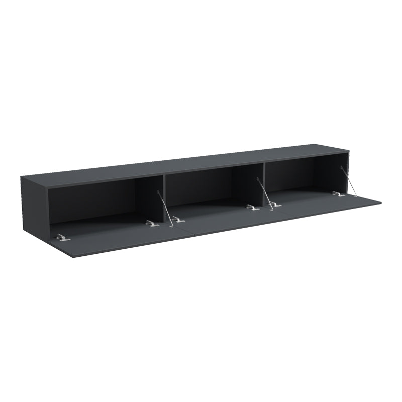 Стенен тв шкаф с led RIVAL антрацит 210x35x30см