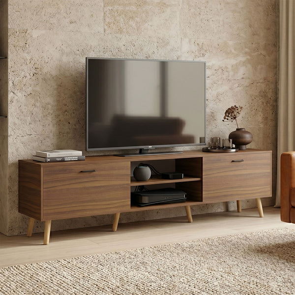 Тв шкаф GORNA цвят  орех 180x35x48.6см
