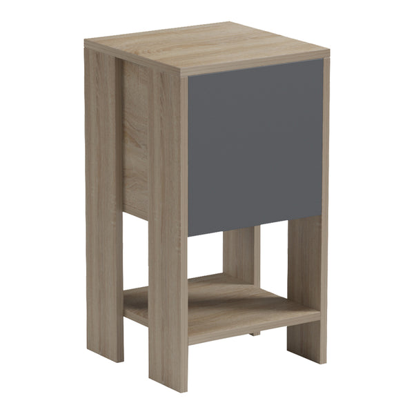 Нощно шкафче  REPPO сонома-антрацит 30x30x55см