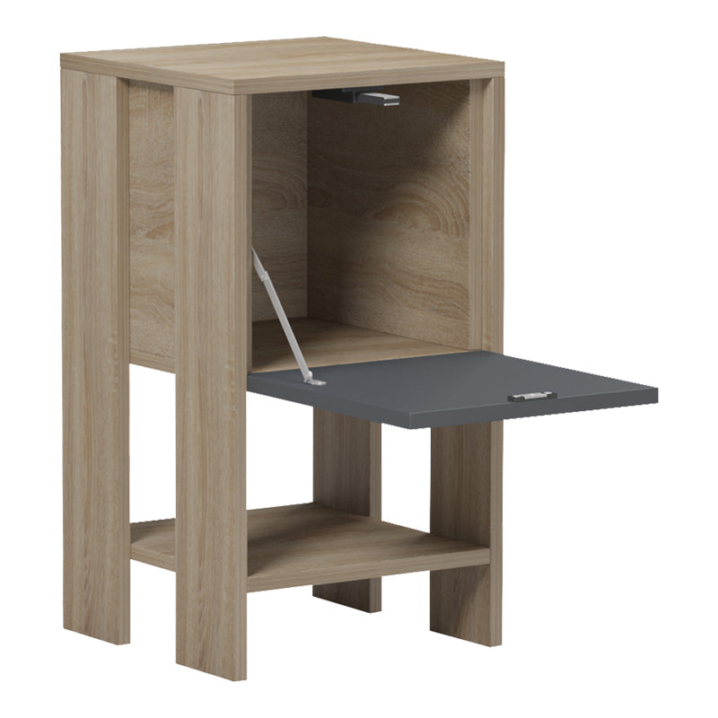 Нощно шкафче  REPPO сонома-антрацит 30x30x55см