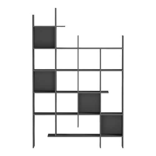Библиотека MANCO антрацит, 122x25.5x188 см