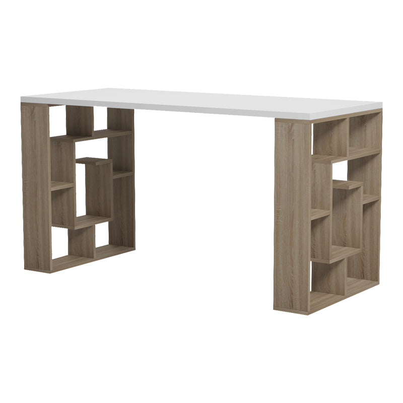 Бюро с рафт LABIRENT  сонома-бял 140x60x75см