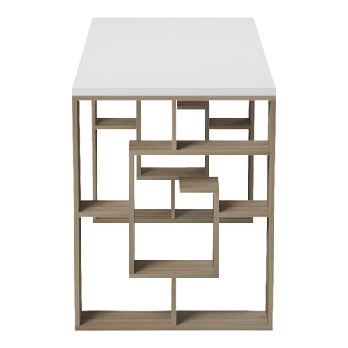 Бюро с рафт LABIRENT  сонома-бял 140x60x75см