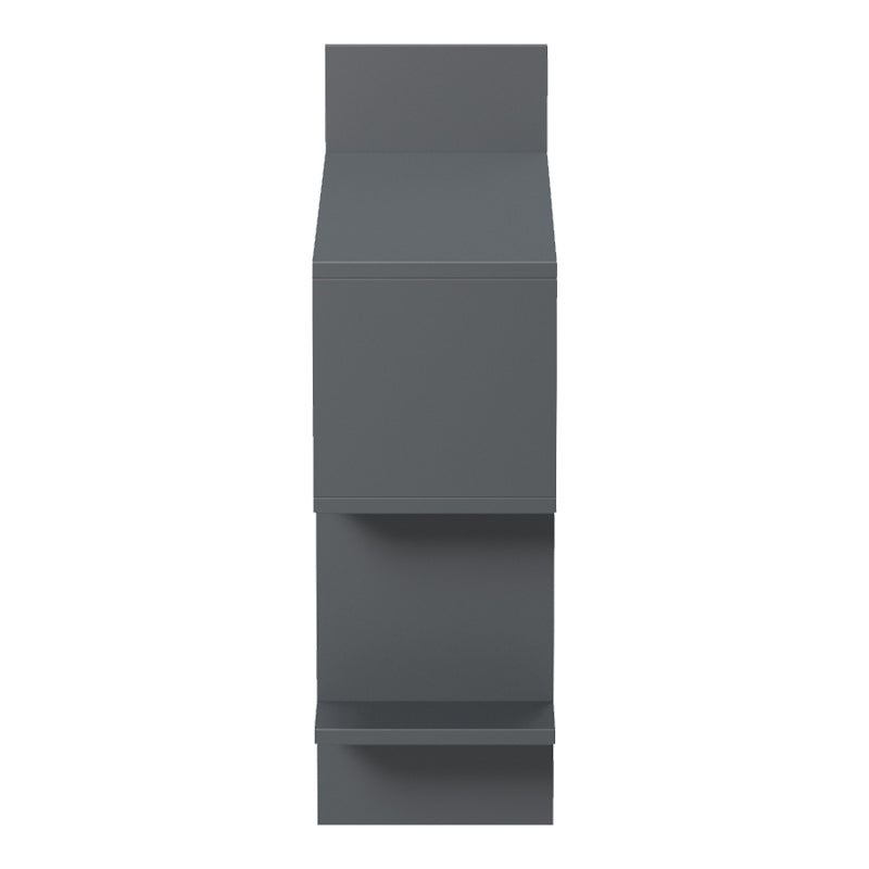 Стенен рафт цвят антрацит 70x22x65.5 см