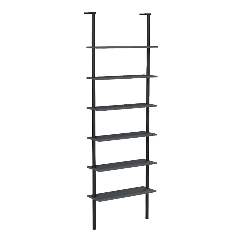 Стенна библиотека DIMMO антрацит-черна метална 60x20x180см