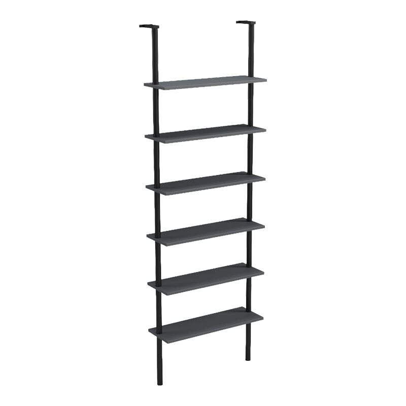 Стенна библиотека DIMMO антрацит-черна метална 60x20x180см