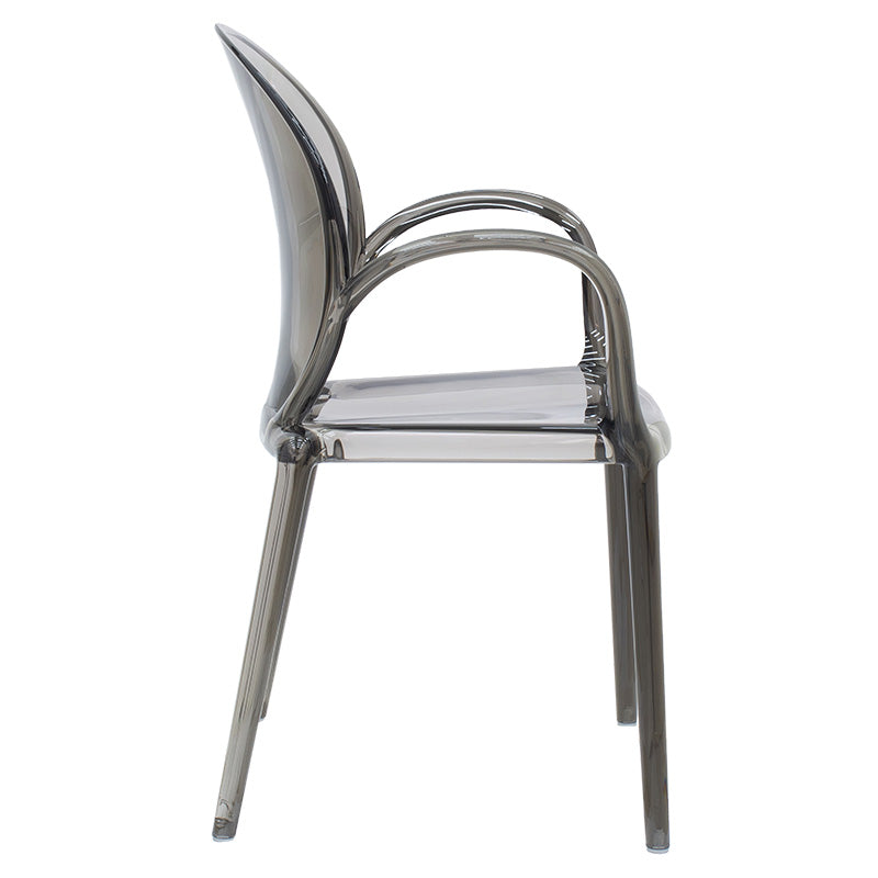 Кресло поликарбонат  Flair PC цвят сив прозрачен 52/58/87