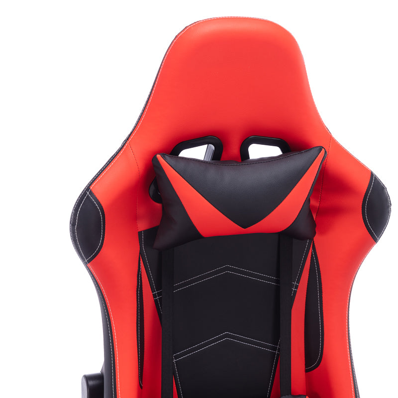 Офис Гейминг стол Zeldo pu черно-червен 66x56x135см