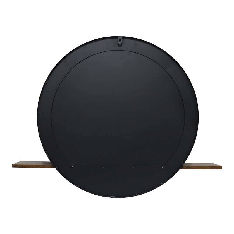 Огледало с рафт Salmin метал в черен нюанс 80x10x60см