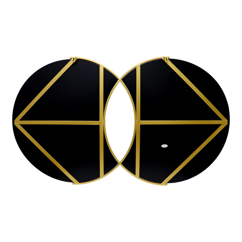 Огледало двойно Miryata метал  в златист нюанс 105x3x60см