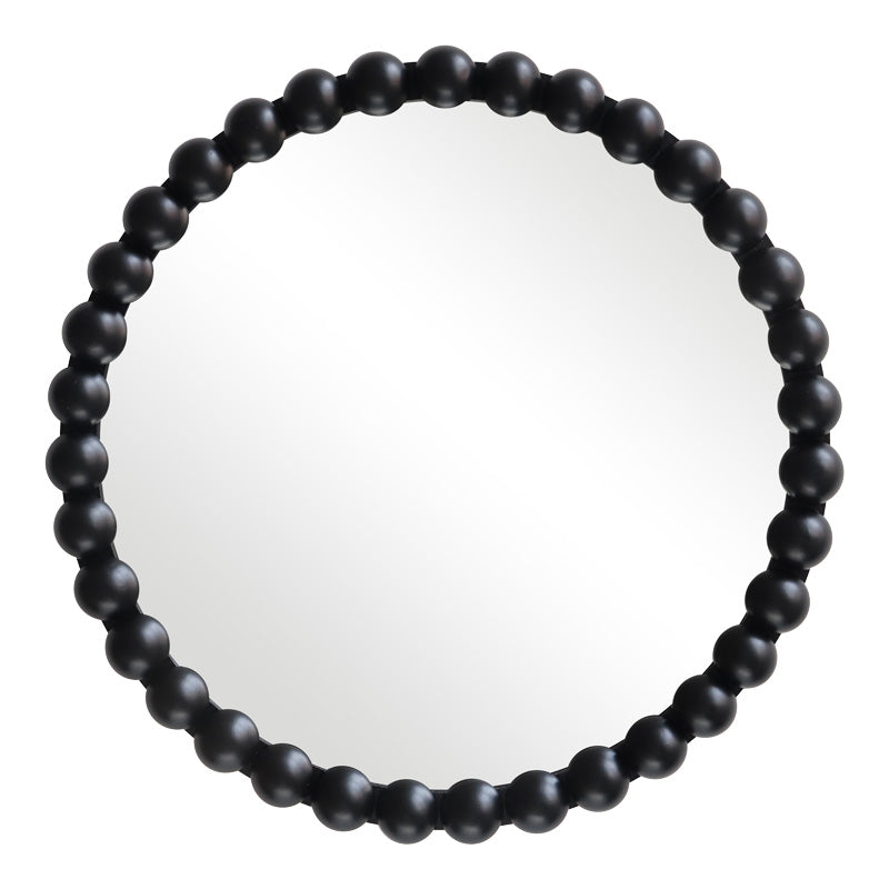 Дървено огледало Specio в черен нюанс Φ60x4,5см