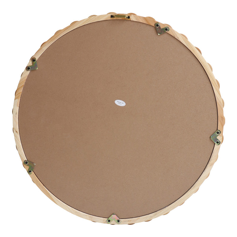 Дървено огледало Specio в естествен нюанс Φ60x4,5см