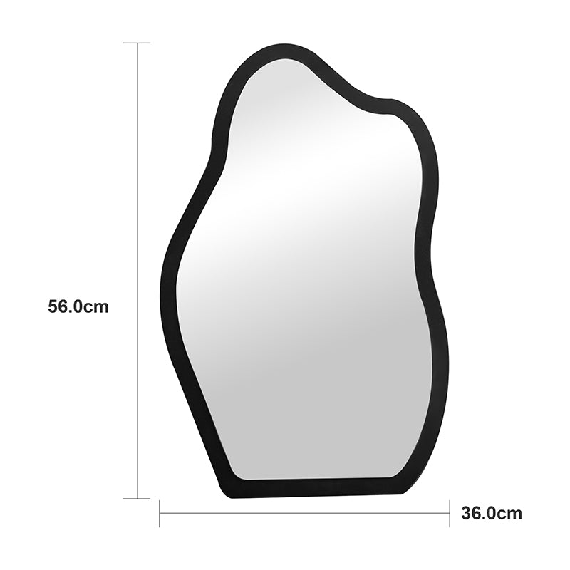 Огледало evanthia черно mdf 36x1.2x56см
