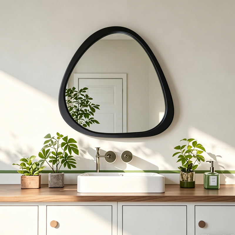 Огледало ione черно mdf 55x2.5x60 см