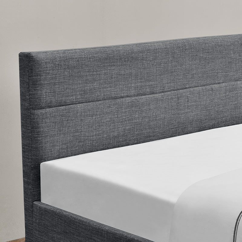 Двойно легло Антигона плат антрацит с място за съхранение 160х200см