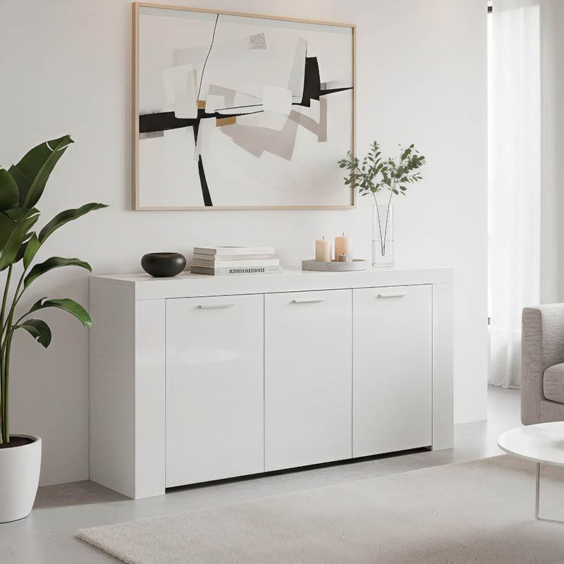 Бюфет Joanna бял 144x42x80см