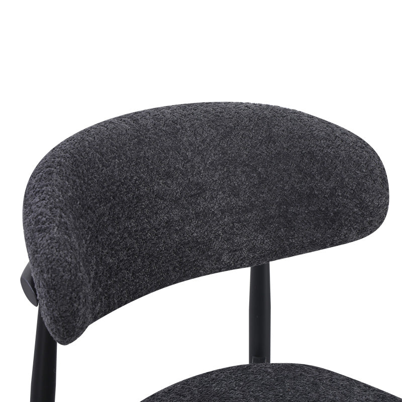 Стол Folegio цвят антрацит с черни крака 50x57x79.5см