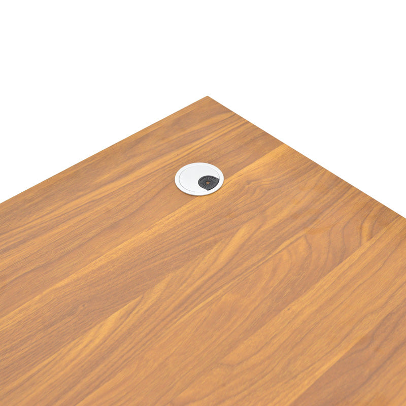 Професионално офис бюро Oscar в цвят орех-тъмно сив 180x90x76см