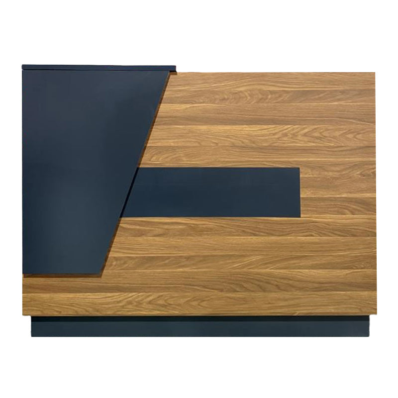 Професионална рецепция Оscar в нюанс орех-антрацит 140x65x110см